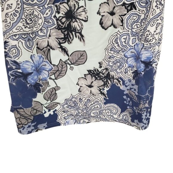 Anthropologie Aryeh Sheath Dress Ruffle Sleeve Mix Prints Size L - Picture 4 of 11